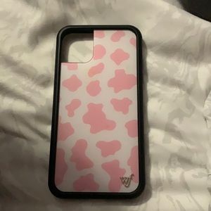 Wallflower pink cow print phone case from urban outfitter